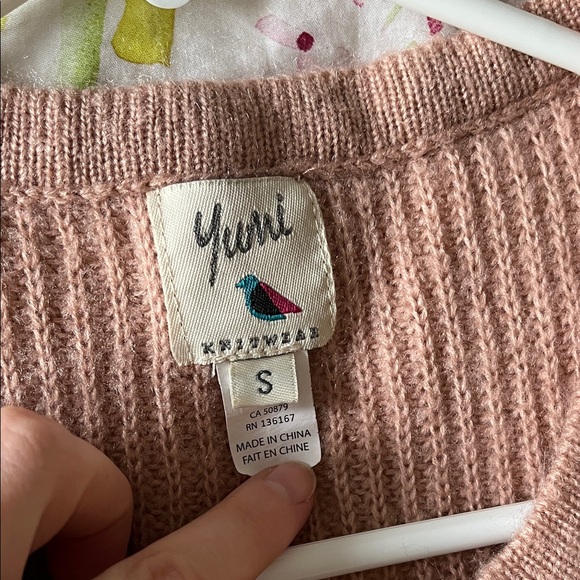 Dusty Pink Ribbed Cardigan - Picture 2 of 6